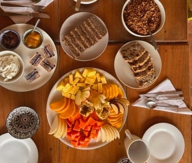Desayuno ayurvédico en Las Lajas, Chiriquí, Panamá