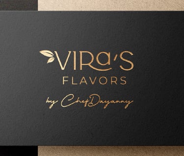 a business card with a gold foil foil foil logo
