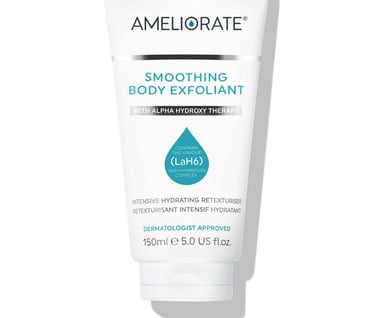 a tube of ameliorate smoothing body lotion