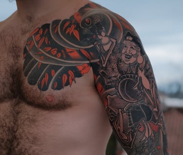 Japanese tattoogermany sleeve asian