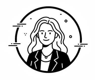 drawing of a woman with long blonde hair