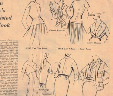 fashion magazine 1958