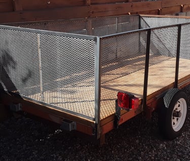 Metal Siding on a Utility Trailer