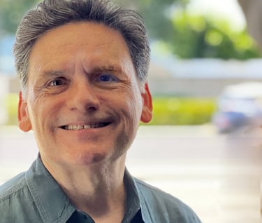 a man smiling