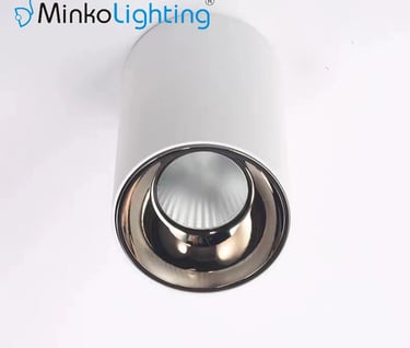 surface mounted cob led spot light spotlight high cri ra90 rose gold color