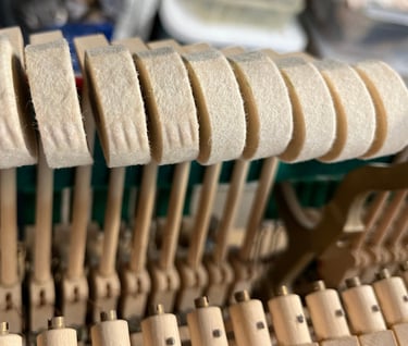 ponçage marteaux piano