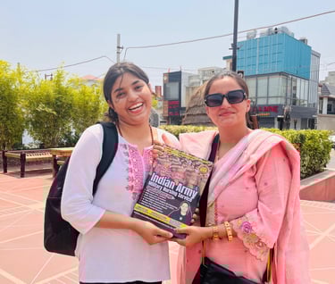 Priyanka Mam is the Author of Best selling book MNS Indian Army Guide by Military Brat
