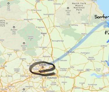Travel Leeds to Filey; Filey to Hull
