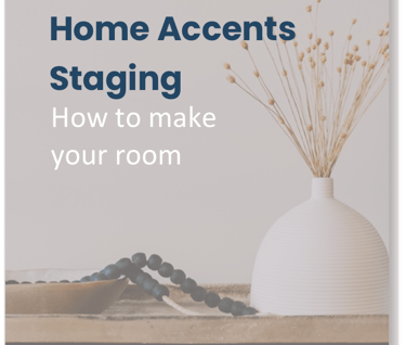 A picture of a dried flower vase with a caption: Home staging how to make your room shine