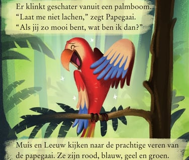 a parrot sitting on a tree branch