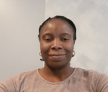 a woman with a smile on her face
