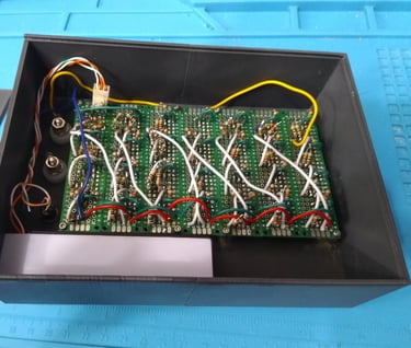 Resisors on prototype circuit board
