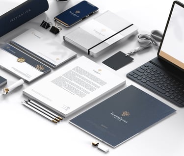 a laptop computer and a laptop on a table