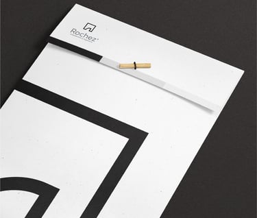 minimalist architect stationery