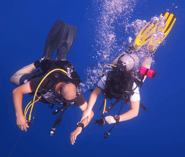 Father and daughter divers