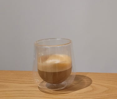 Half-drunk coffee to support AI vision-making