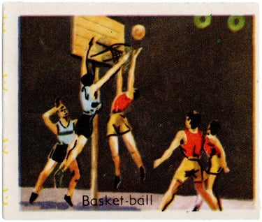 1960 Caisse d'Epargne Bank French Sports Basketball Card