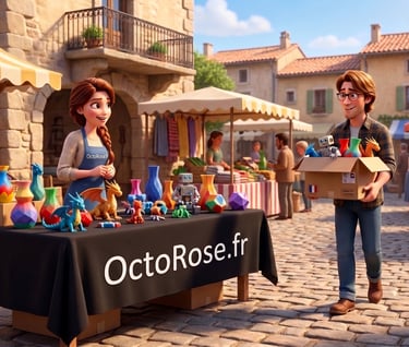 OctoRose sur les marchés de provence