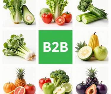 create some Image around b2b vegetables and fruits supplier