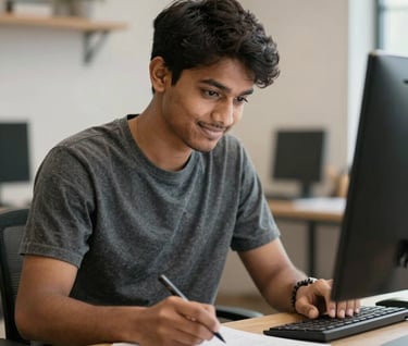 woman in black blazer with brown hair