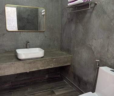 bath rooms are private and nice