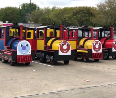 Houston trackless train rentals