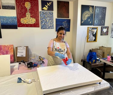 Artist at work- Richa Rashmi- Richa Gallery