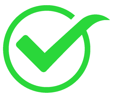 a green tick sign that shows of best quality
