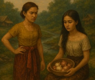 The Tale of Red Onion and White Onion: A Story of Kindness Defeating Greed