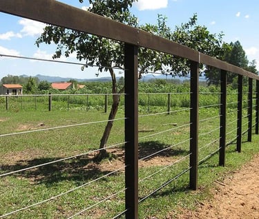 cerca de mourão quadrado