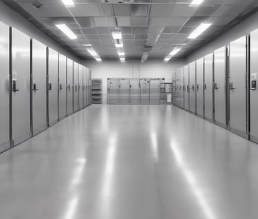 Technicians supporting cold room and freezer systems with maintenance and remote help
