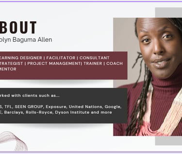 Portrait of Carolyn Baguma Allen smiling.