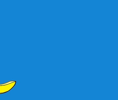 a banana peely banana sitting on top of a blue sky