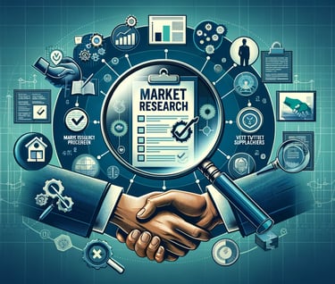 marketing symbols in a circle