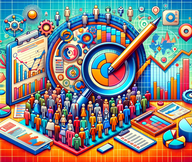 Various marketing research symbols