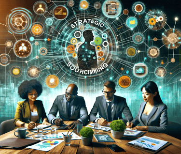 a group of business people sitting at a table