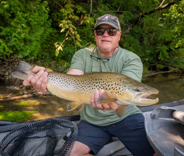 Kenny landed this fish while sight fishing with the South Holston Angler 
