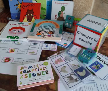 Mes jeux et activités pour apprendre les signes