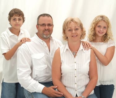 Jimmy Crabtree with his Family