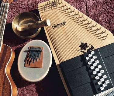 instruments de musique pour séance de relaxation ou de musicothérapie