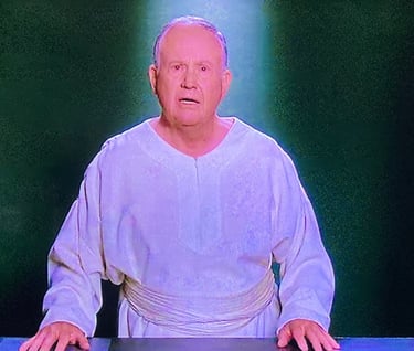 Defending Your Life - Old Man and the Past Life Pavilion