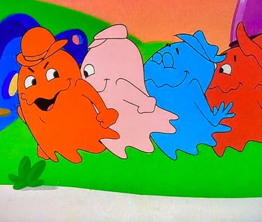 Pac-Man Cartoon Ghost Monsters