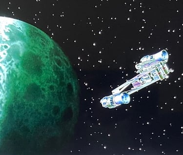 The Last Starfighter - CGI Ship and Planet