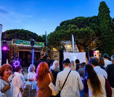 Blind test interactif en public dans une ville du var