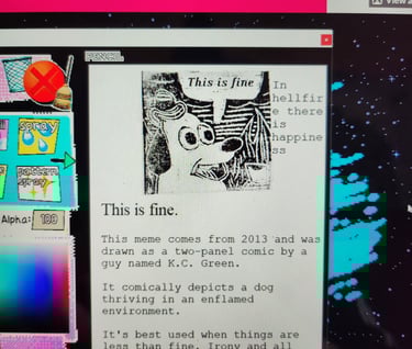 progress photo of EZM layout