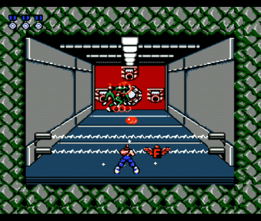 screencap from one of conta's boss fights