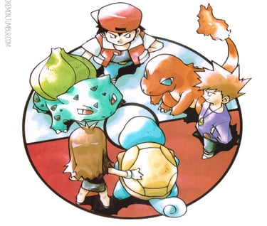 pokemon red art (from hi-res pokemon art on tumblr)