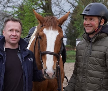Maciek Krukowski (EquiMA) i Jerzy Krukowski (JK System - Jeździectwo Holistyczne)
