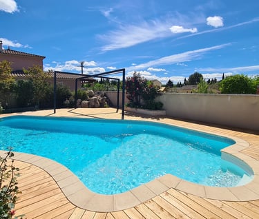 Terrasse en bois douglas à Uzès