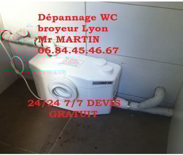 pompe de relevage et broyeur La Grande Motte